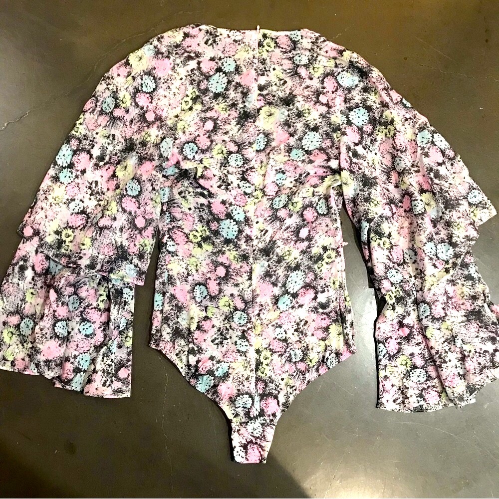 Agent Provocateur - Silk Floral “Marylou” Bodysuit - Size 6 - Picture 6 of 15